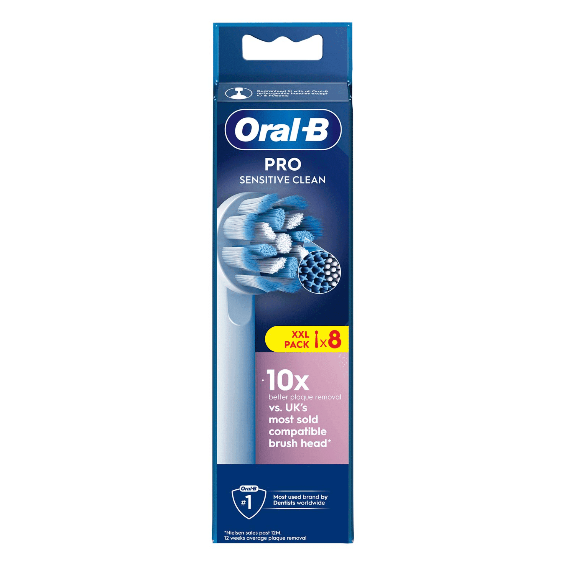 Oral-B Pro Sensitive Clean Opzetborstels Wit Oral-B Pro Sensitive Clean Opzetborstels Wit
