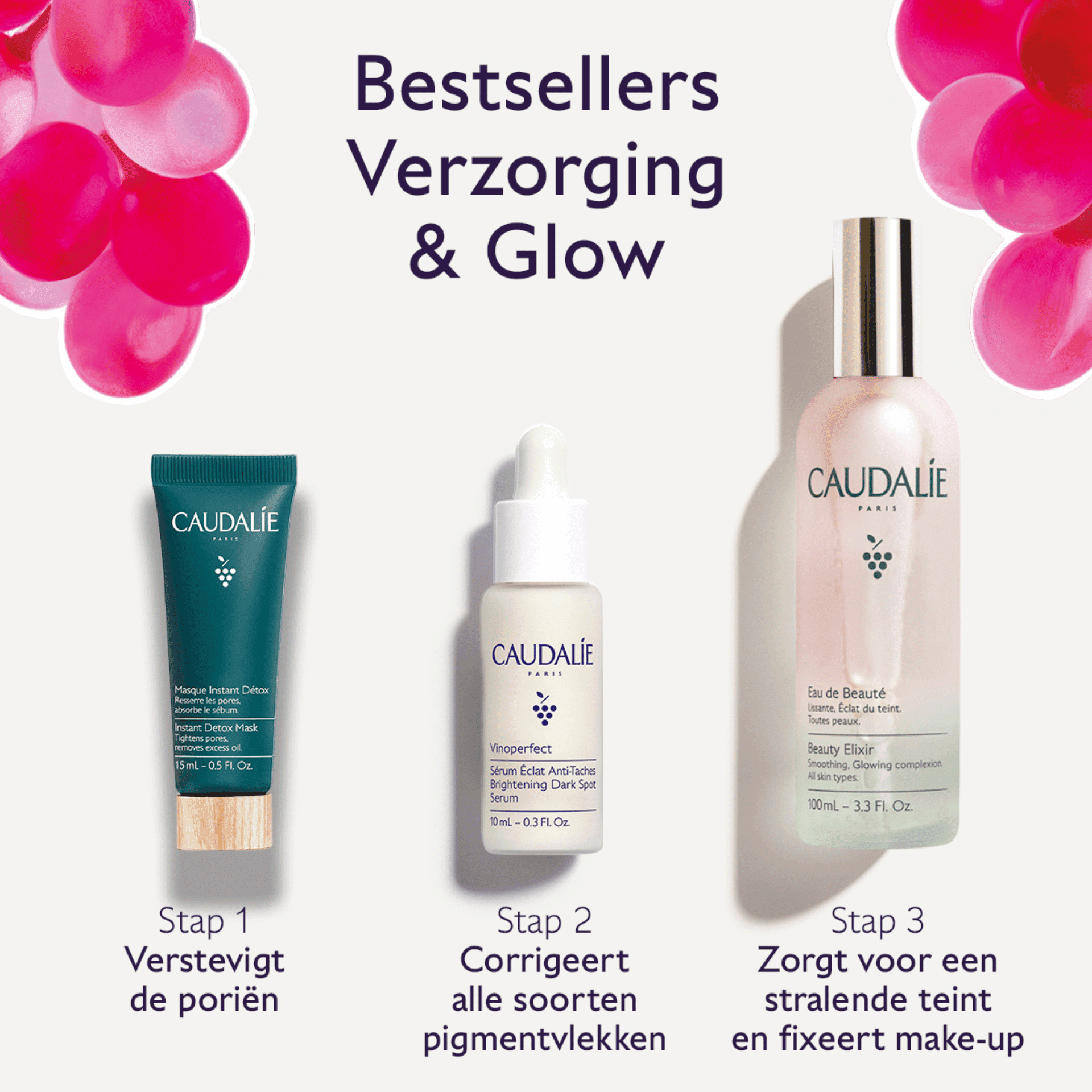 Caudalie Prep & Glow Bestsellers Geschenkset