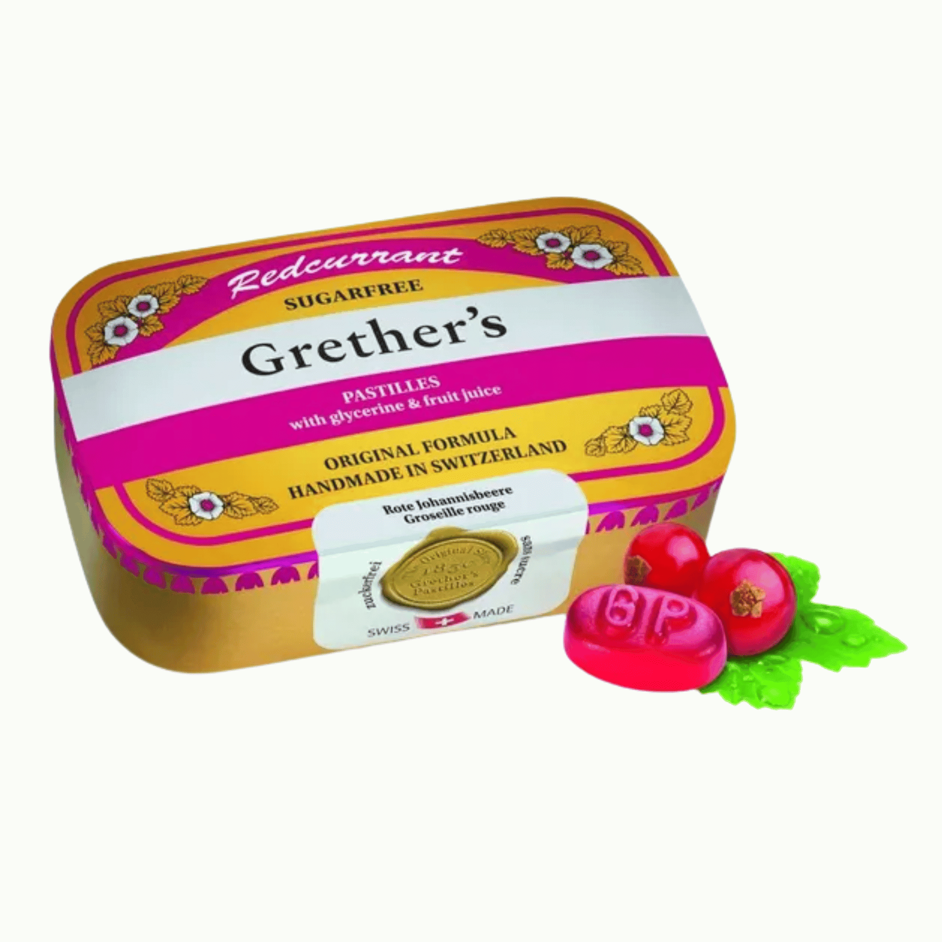 Grether's Suikervrije Pastilles Redcurrant