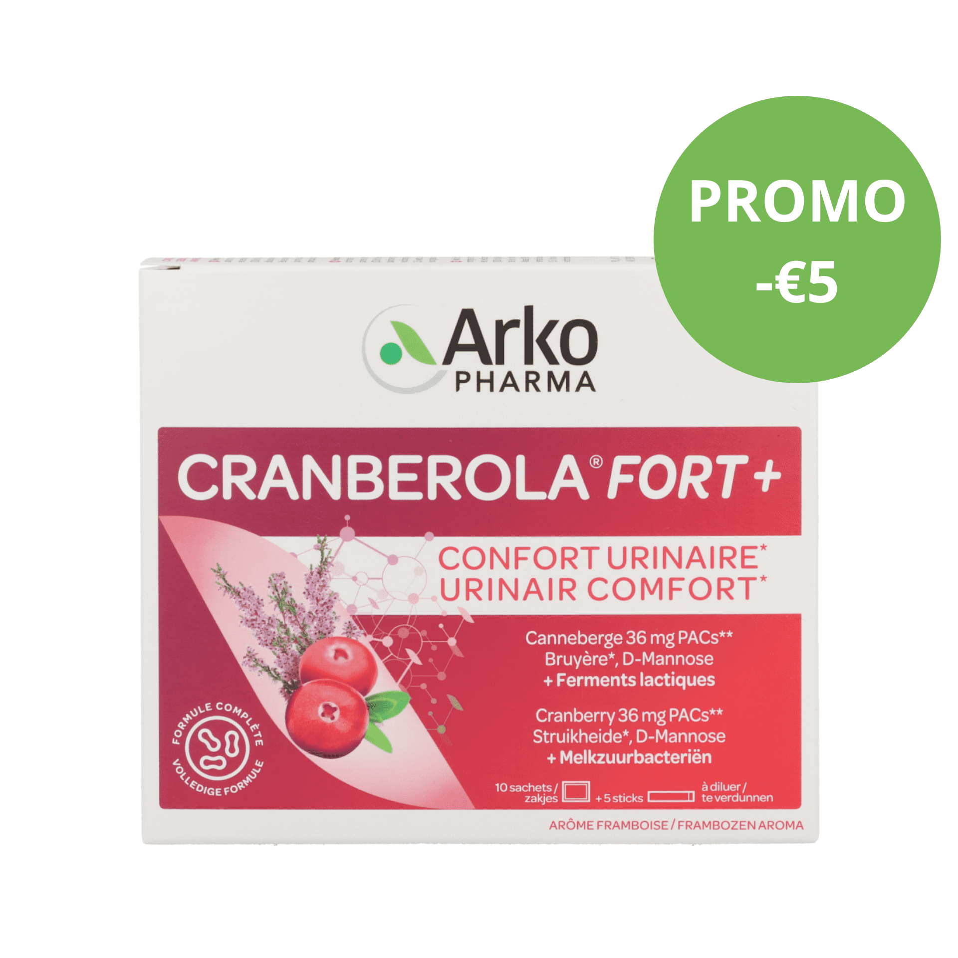 Cranberola Fort Plus Sach 10 + Stick 5 Promo -€5 Cranberola Fort Plus Sach 10 + Stick 5 Promo -€5