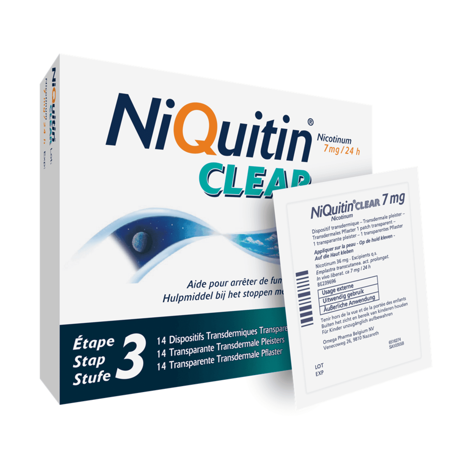 NiQuitin Clear Patches 7 mg