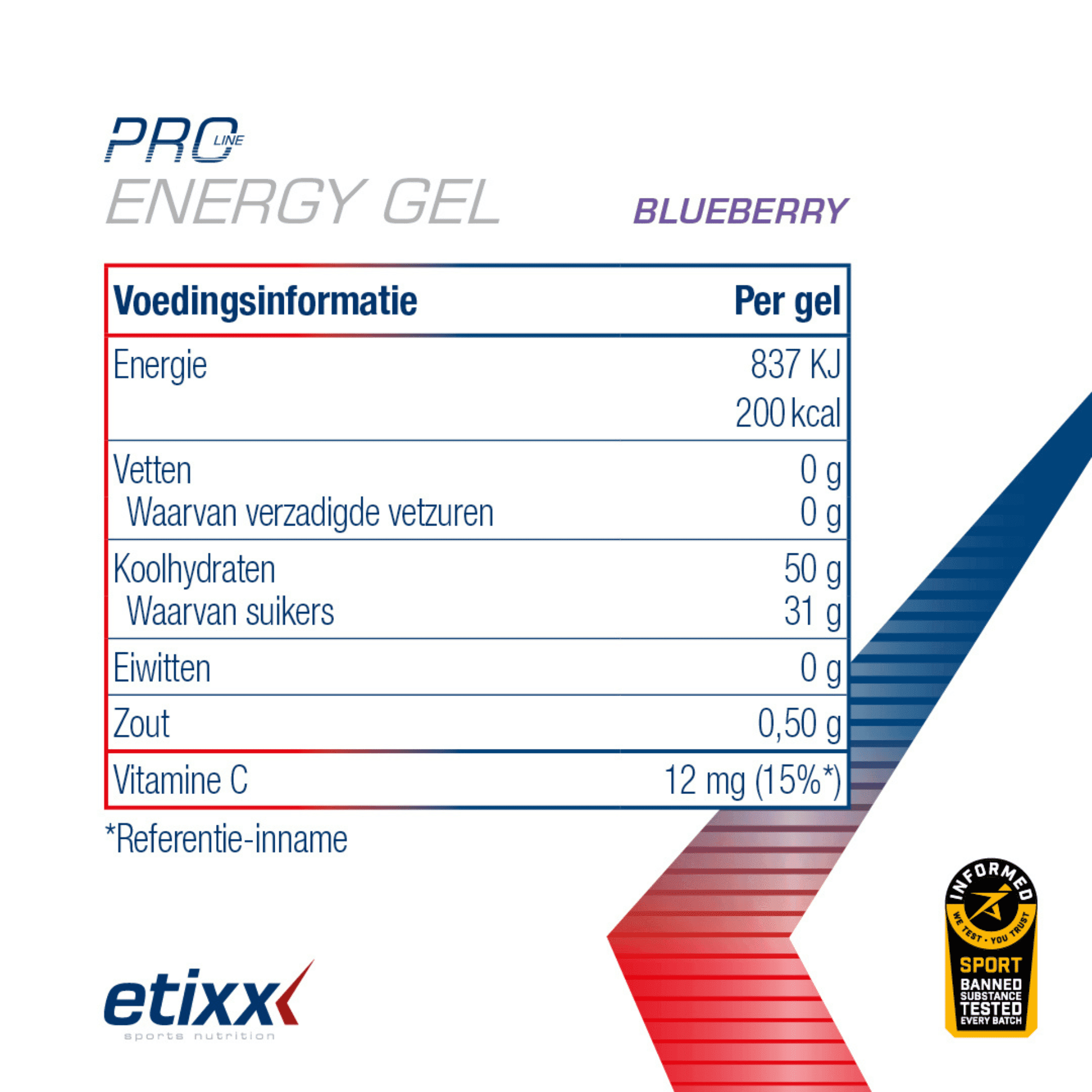 Etixx Pro Line Energy Gel 12 x 60 ml