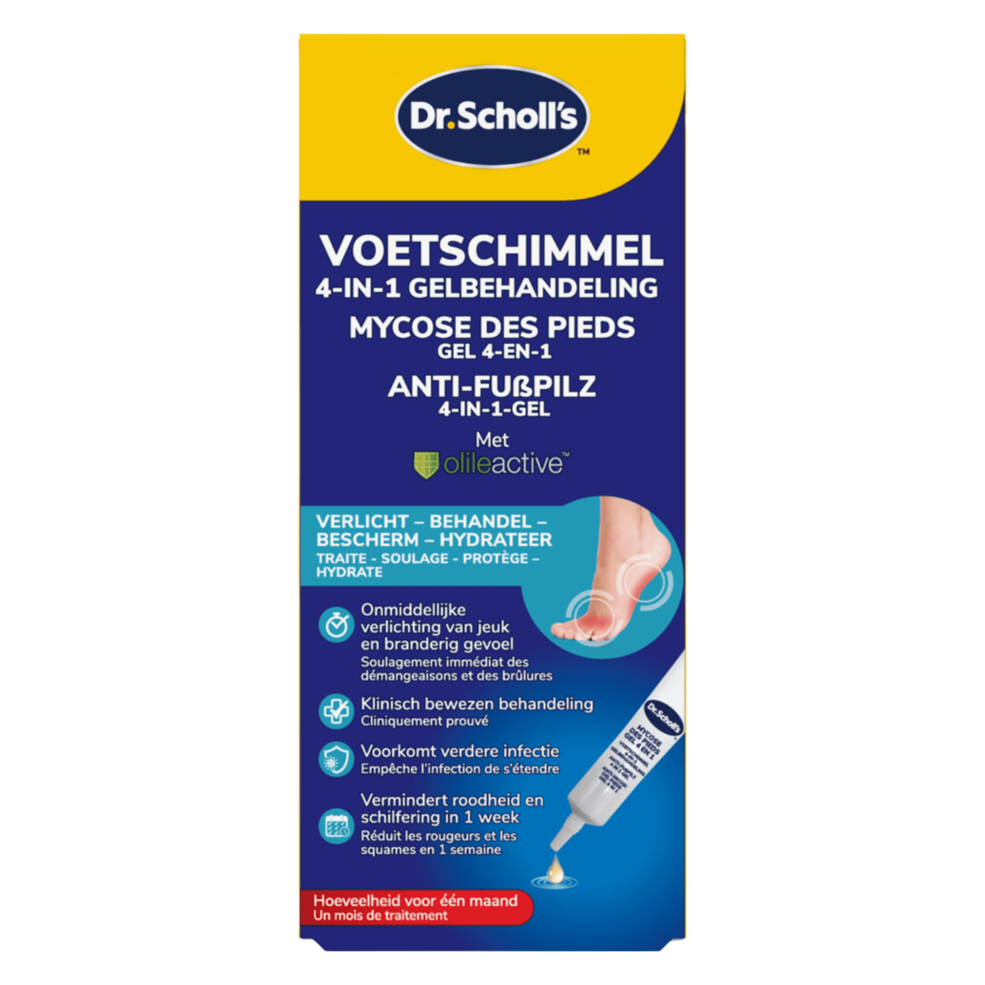 Dr. Scholl's Voetschimmel 4-in-1 Gelbehandeling Dr. Scholl's Voetschimmel 4-in-1 Gelbehandeling