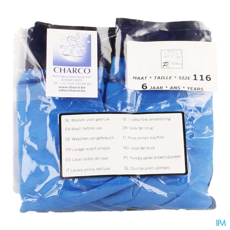 Charco Broekje Nachtwekker Jongen Blauw Maat 116 Charco Broekje Nachtwekker Jongen Blauw Maat 116