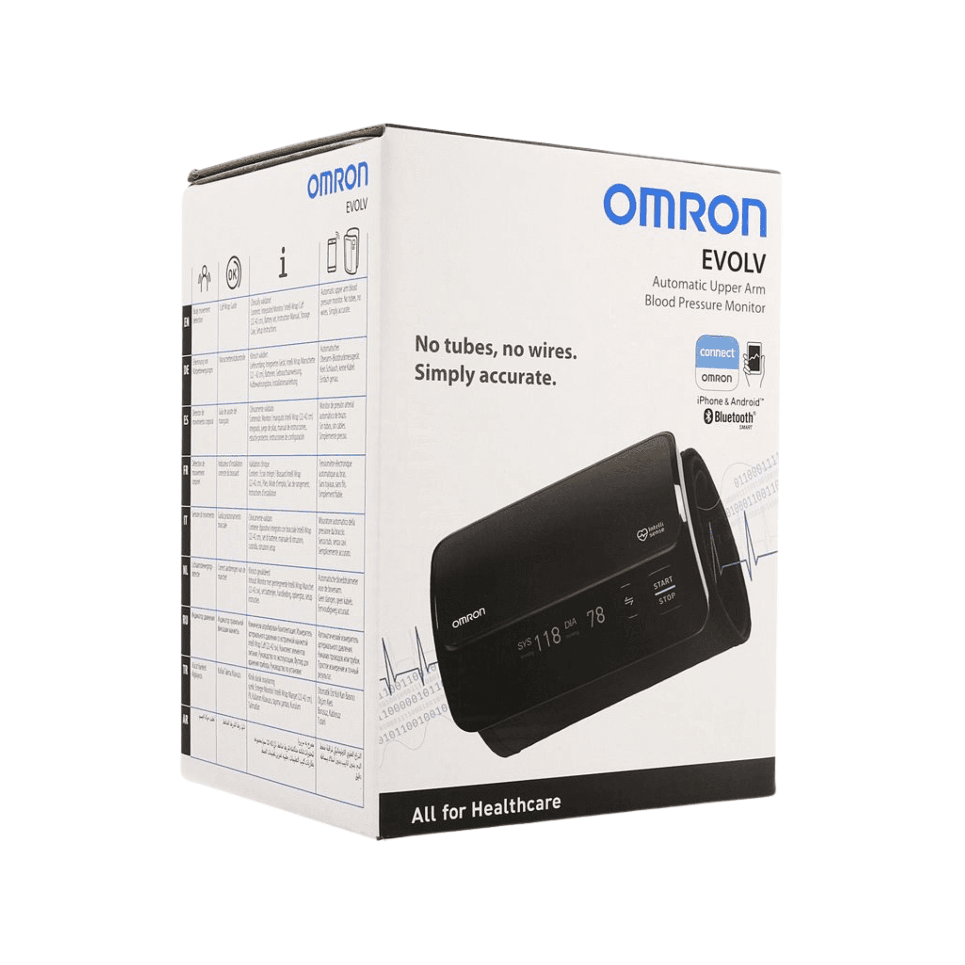 Omron Evolv Bovenarmbloeddrukmeter Draadloos Omron Evolv Bovenarmbloeddrukmeter Draadloos