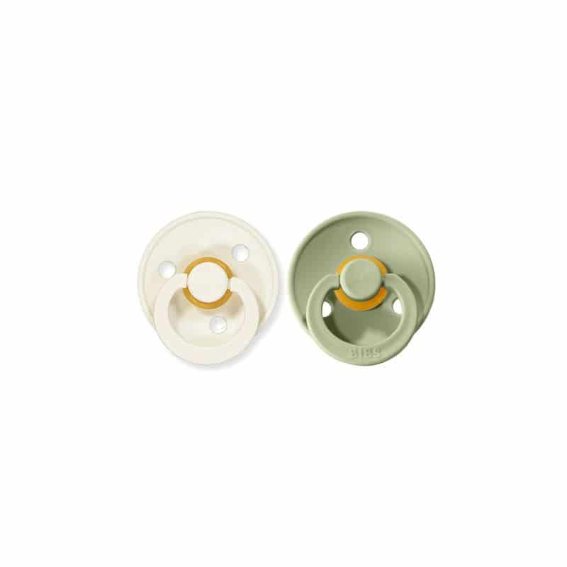 Bibs Fopspeen Duo Sage/Ivory 6-18 Bibs Fopspeen Duo Sage/Ivory 6-18