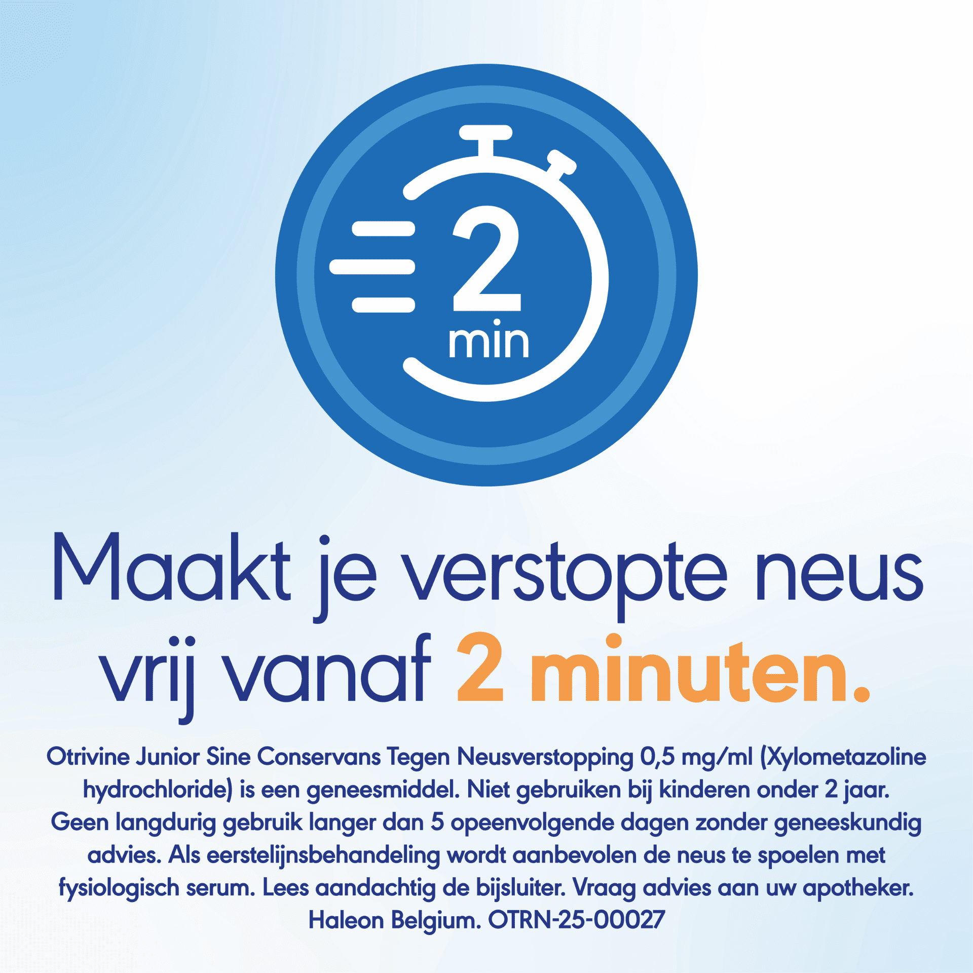 Otrivine Junior Sine Conservans Décongestionnant 0,5 mg/ml
