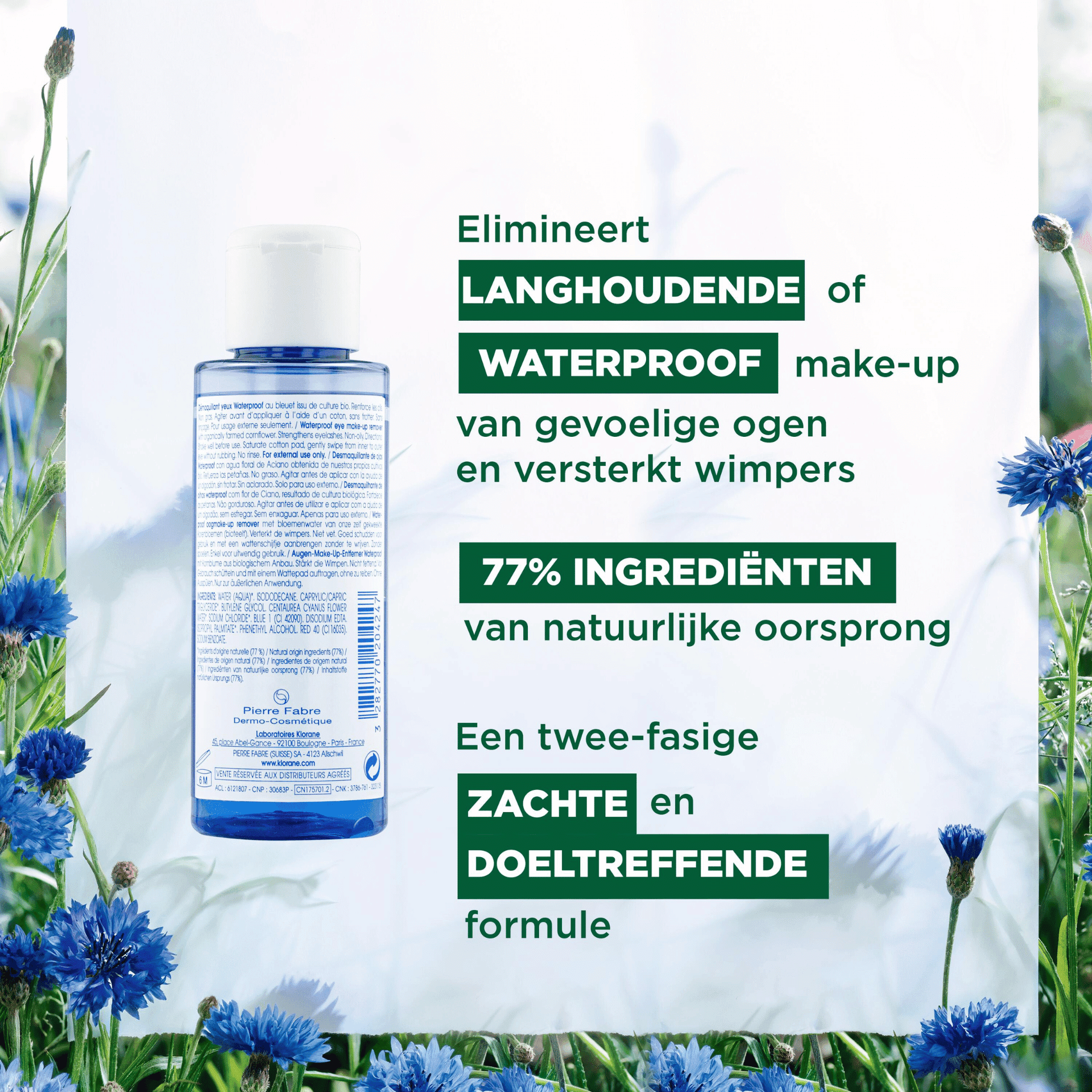 Klorane Korenbloem Waterproof Oogmake-upremover Klorane Korenbloem Waterproof Oogmake-upremover