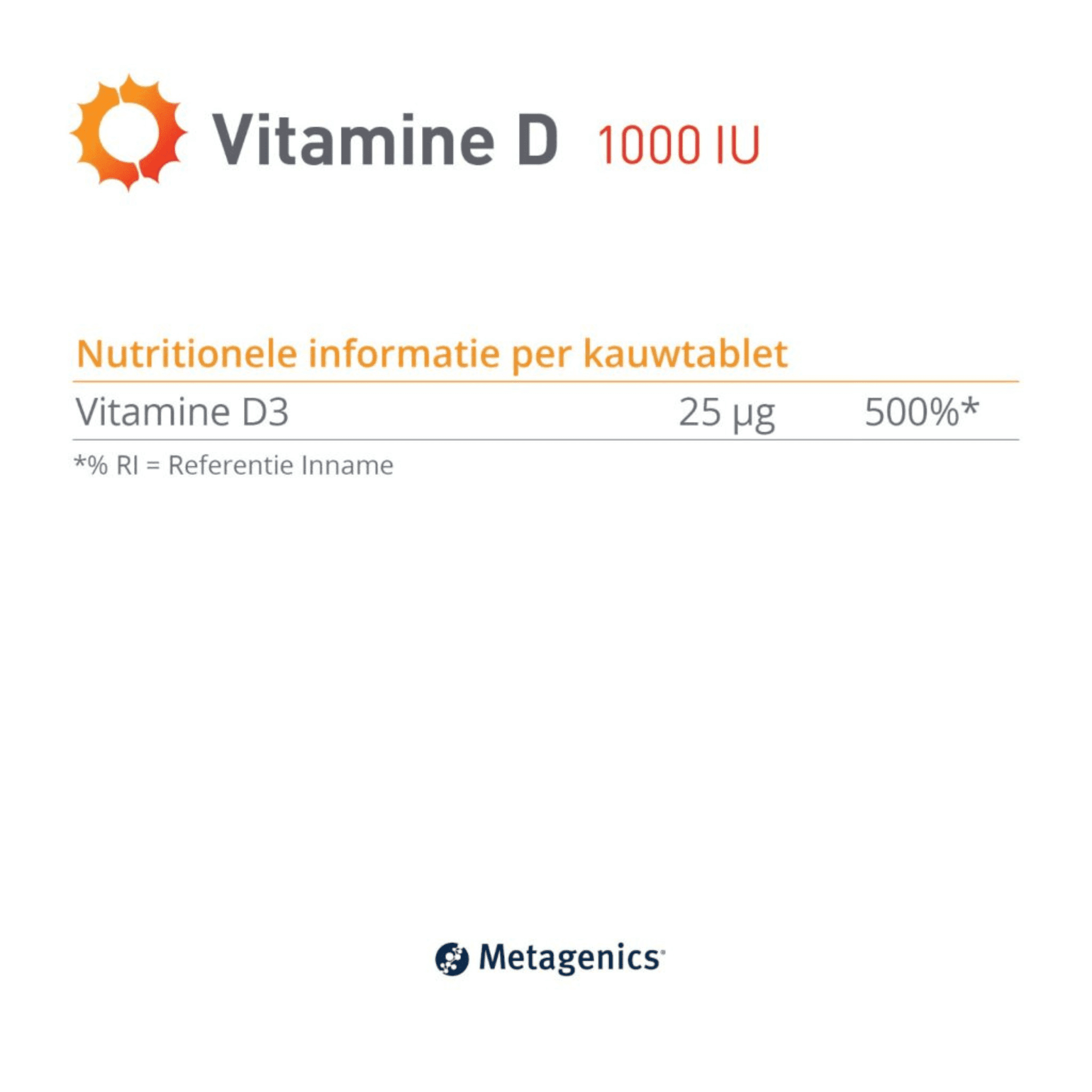 Vitamine D 1000 IU Vitamine D 1000 IU