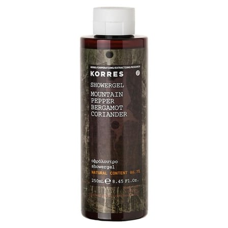 Korres Douchegel Mountain Pepper Bergamot Coriander