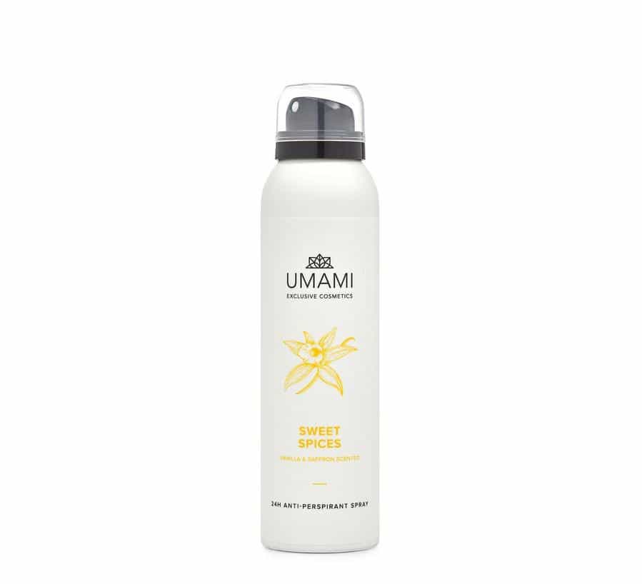 Umami Sweet Spices Vanilla&saffron anti-perspirant spray 24h 