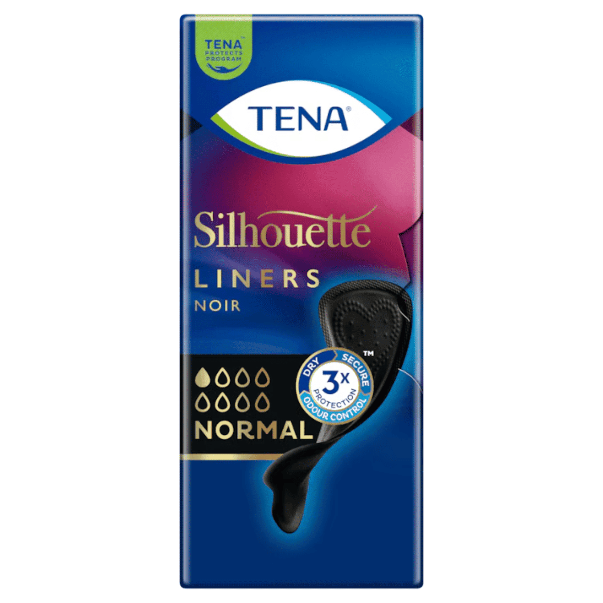 TENA Silhouette Liners Noir Normal
