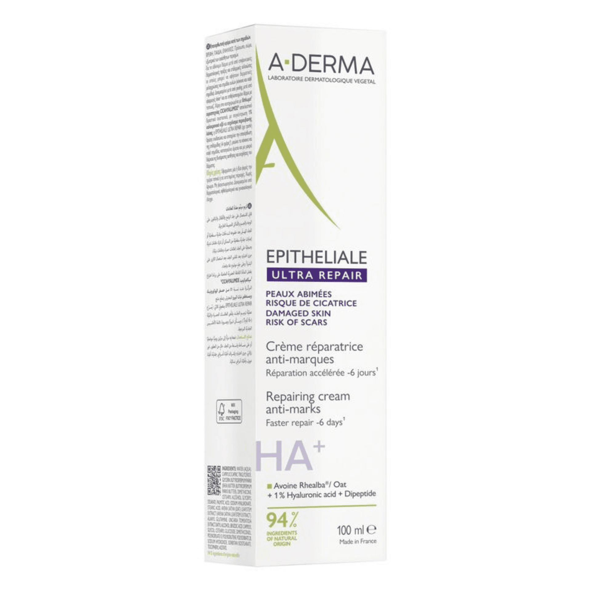 A-Derma Epitheliale Ultra Repair HA+ Herstellende Crème tegen Littekens A-Derma Epitheliale Ultra Repair HA+ Herstellende Crème tegen Littekens