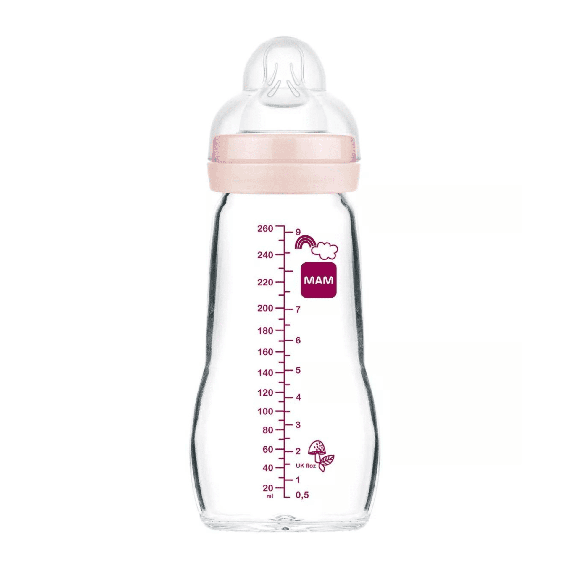 MAM Feel Good Glazen Babyflesje 260 ml MAM Feel Good Glazen Babyflesje 260 ml