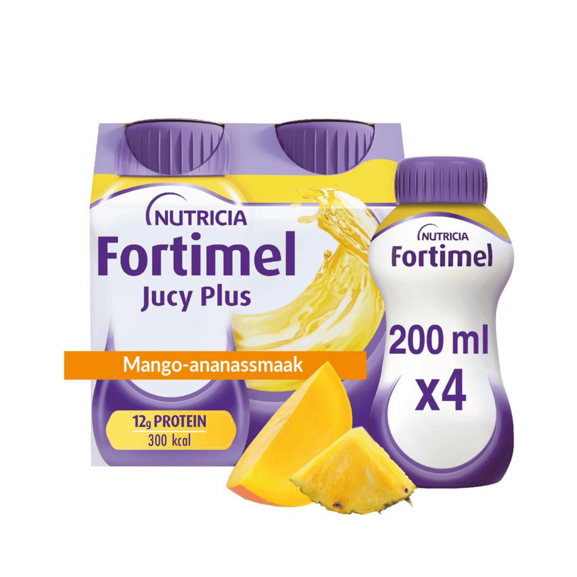 Fortimel Jucy Plus Mangue Ananas 4x200ml 185085 Fortimel Jucy Plus Mangue Ananas 4x200ml 185085