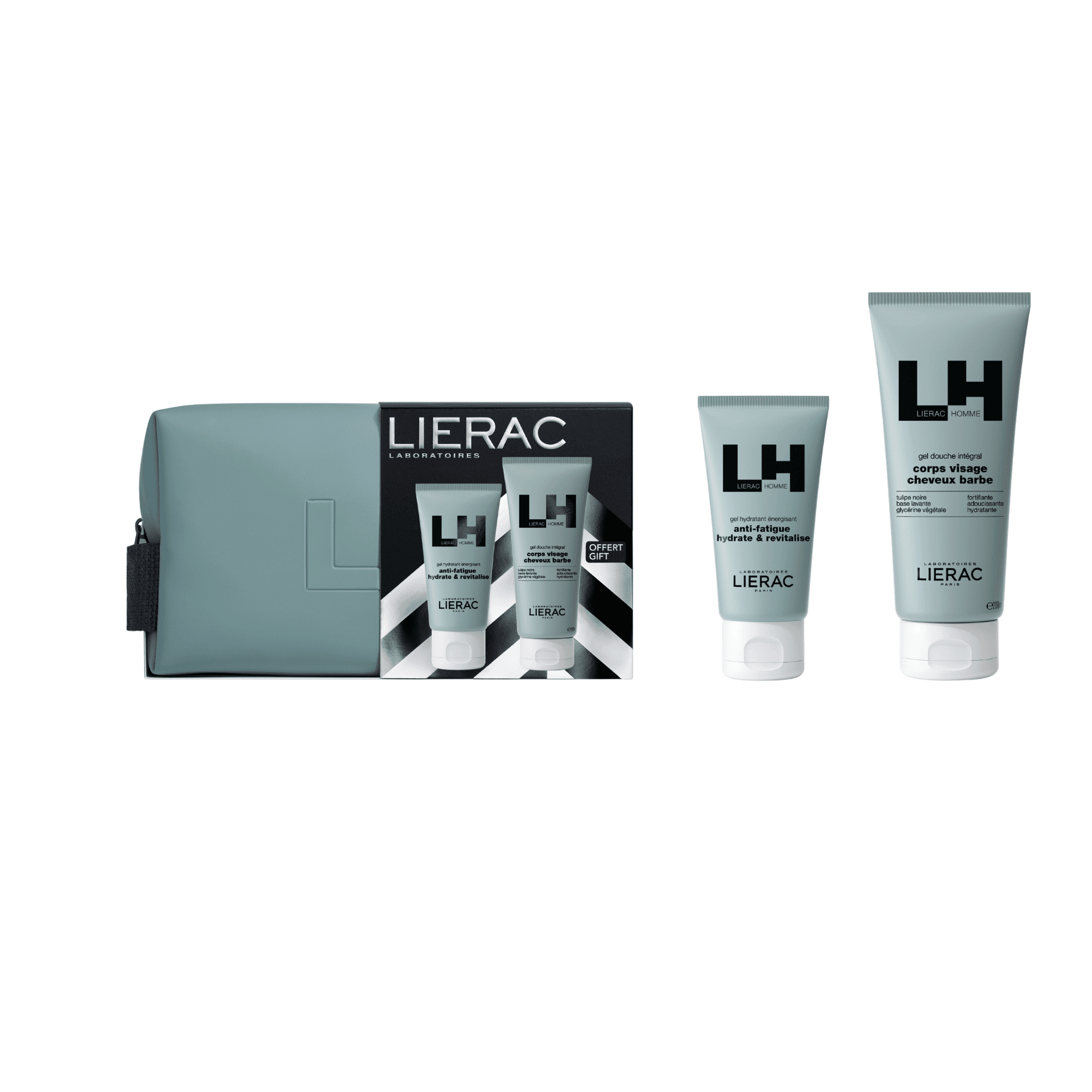 Lierac Homme Hydraterende Gel + Douchegel Geschenkset Lierac Homme Hydraterende Gel + Douchegel Geschenkset