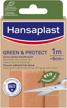 Hansaplast Pleisters Green & Protect 1 m x 6 cm