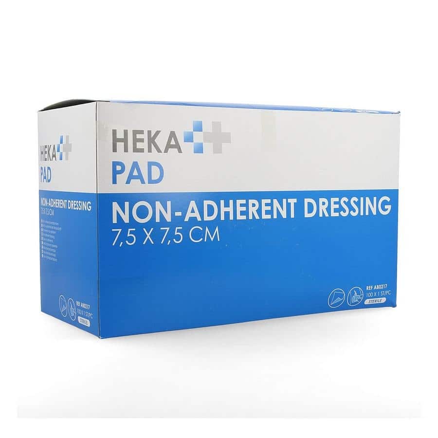 Heka Pad Wondkompres Steriel 7,5 x 7,5 cm Heka Pad Wondkompres Steriel 7,5 x 7,5 cm