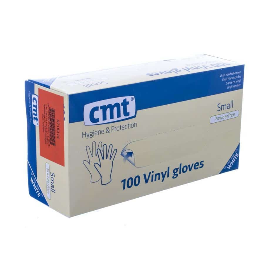 Cmt Vinyl Handschoenen zonder poeder S Cmt Vinyl Handschoenen zonder poeder S