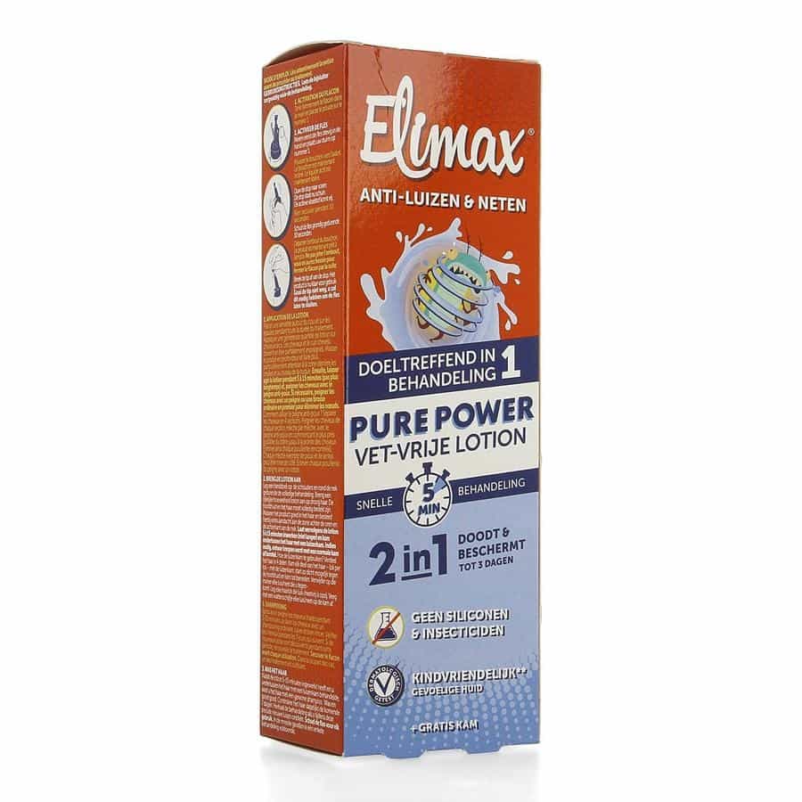 Elimax Pure Power Vetvrije Lotion Anti-luizen Elimax Pure Power Vetvrije Lotion Anti-luizen
