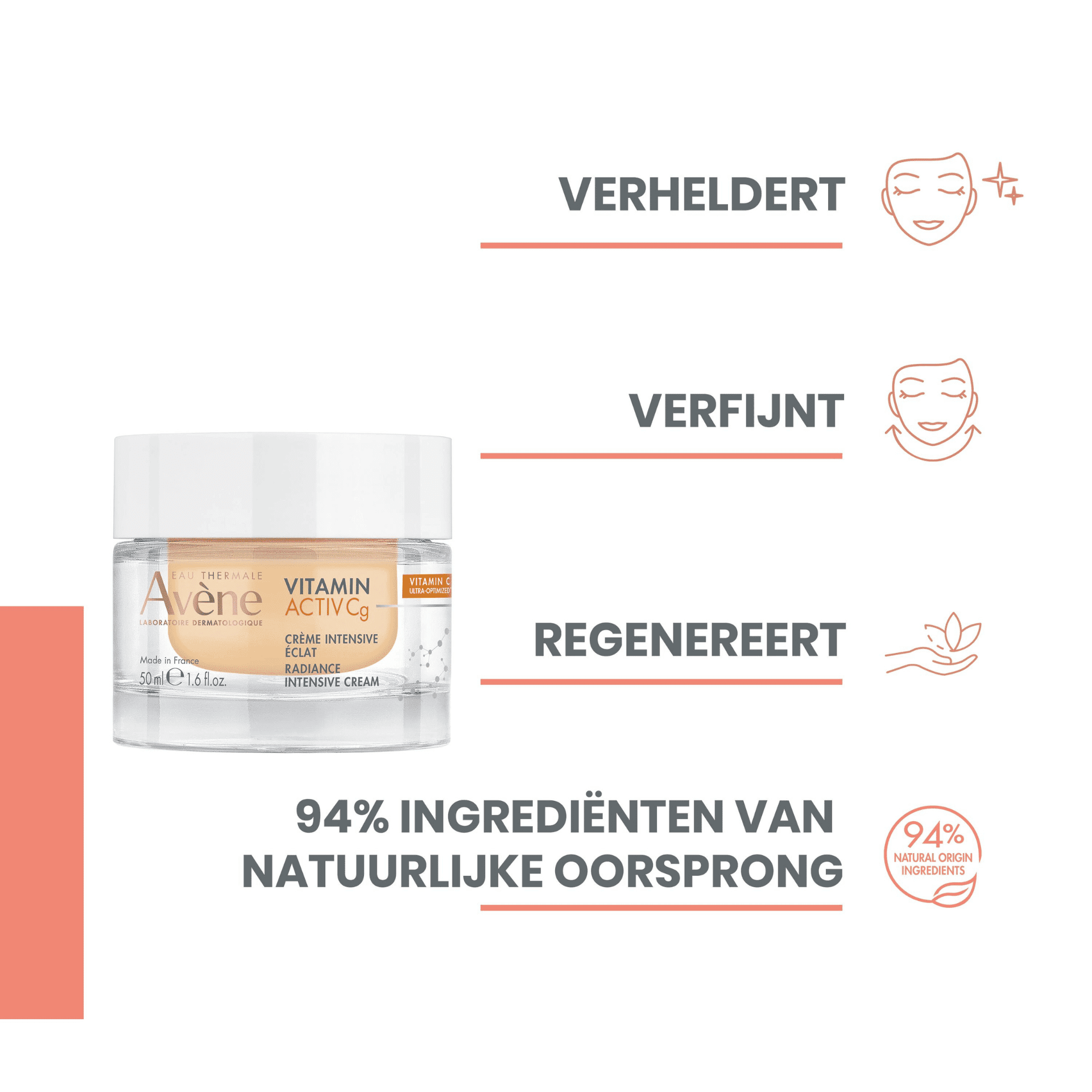 Avène Vitamin Activ Cg Intensieve Crème voor een Stralende Huid Avène Vitamin Activ Cg Intensieve Crème voor een Stralende Huid
