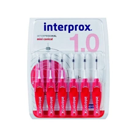 Interprox Premium Mini Conisch Rood 1,0 mm Interprox Premium Mini Conisch Rood 1,0 mm