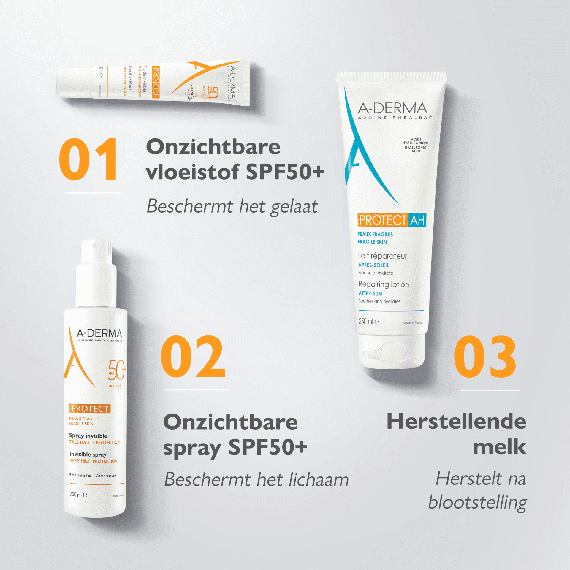 A-Derma Protect Onzichtbare Zonnespray SPF 50+ A-Derma Protect Onzichtbare Zonnespray SPF 50+