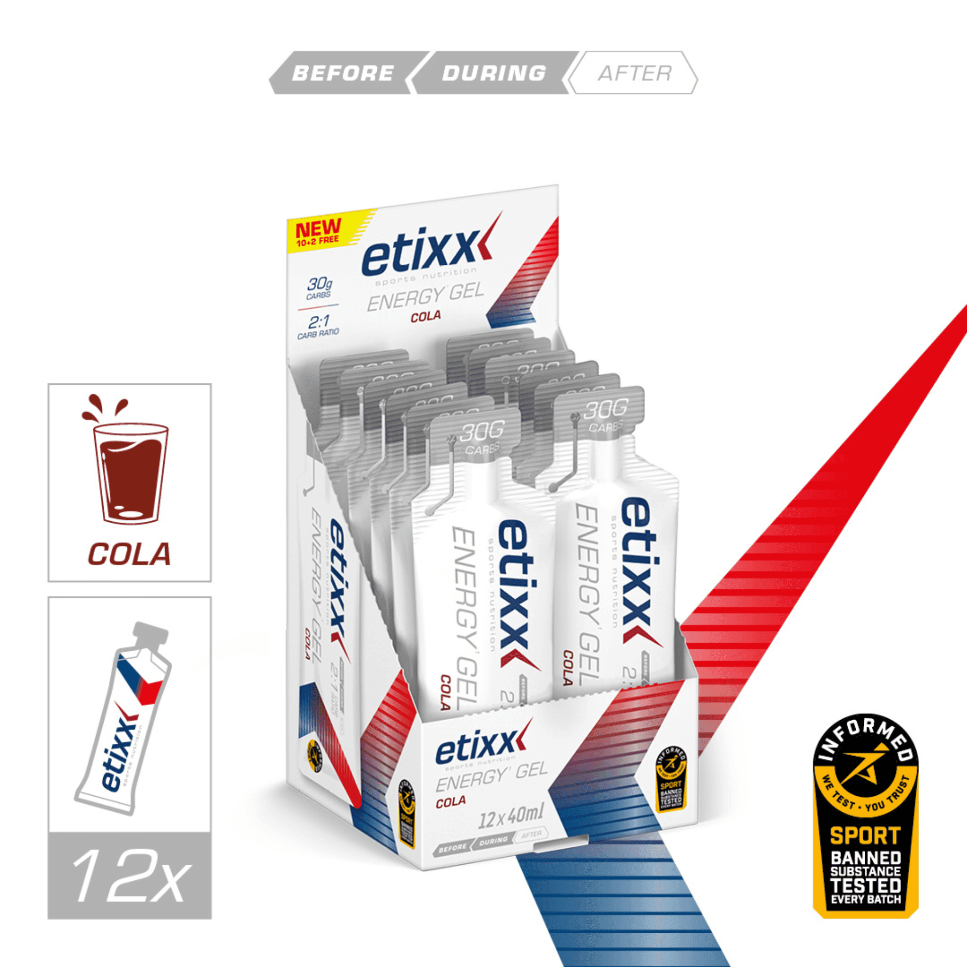 Etixx Energy Gel 12 x 40 ml Etixx Energy Gel 12 x 40 ml