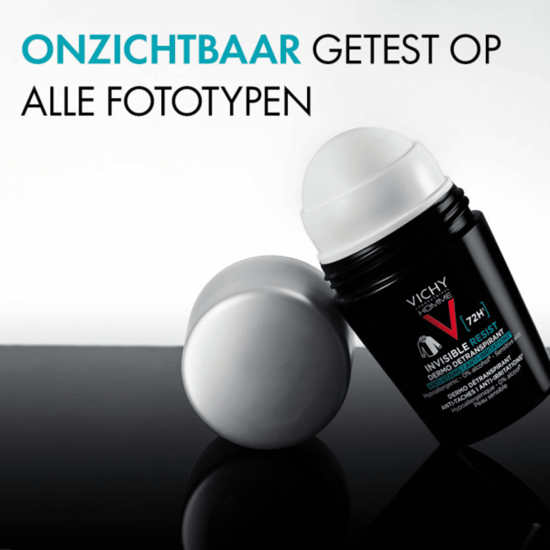 Vichy Homme Invisible Resist Dermo-Detranspirant 72U Roller Vichy Homme Invisible Resist Dermo-Detranspirant 72U Roller