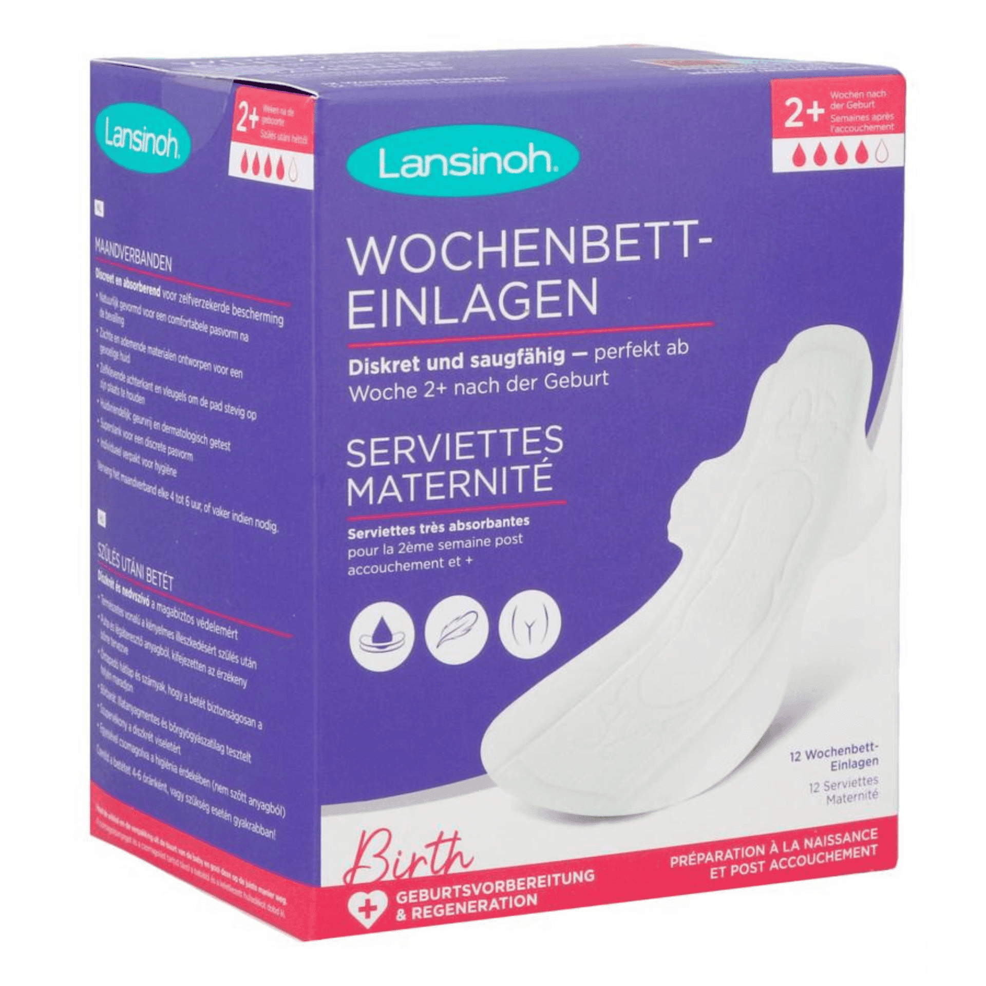 LANSINOH MATERNITE POST ACCOUCHEMENT +2S LANSINOH MATERNITE POST ACCOUCHEMENT +2S