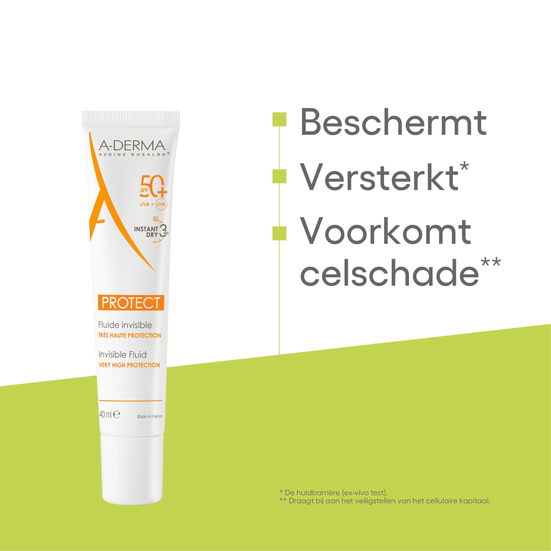 A-Derma Protect Onzichtbare Zonnefluid SPF 50+