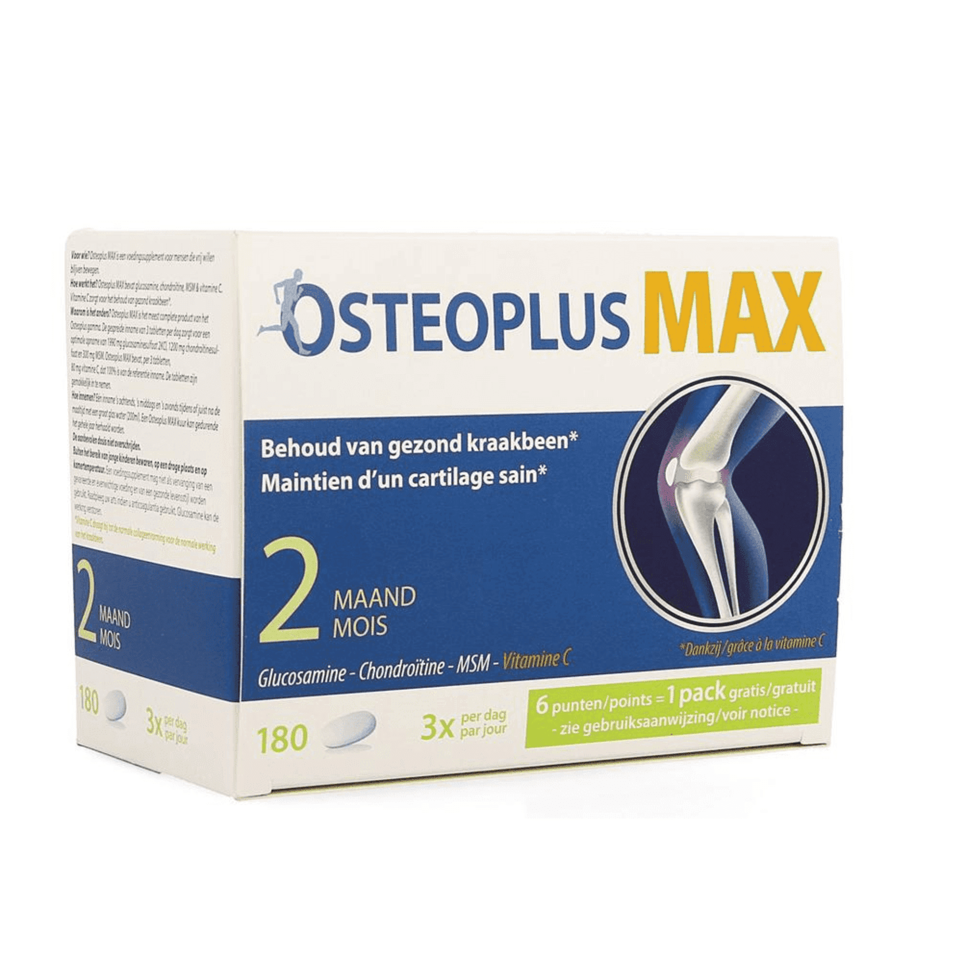 Osteoplus Max 2 Mois 180 comprimés