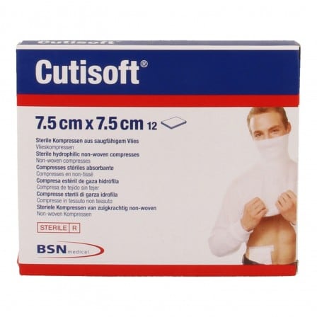 Cutisoft Steriel Vlieskompres 7,5 cm x 7,5 cm Cutisoft Steriel Vlieskompres 7,5 cm x 7,5 cm