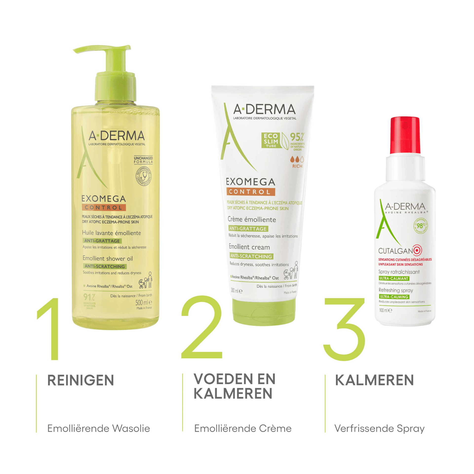 A-Derma Exomega Control Emolliërende Wasolie