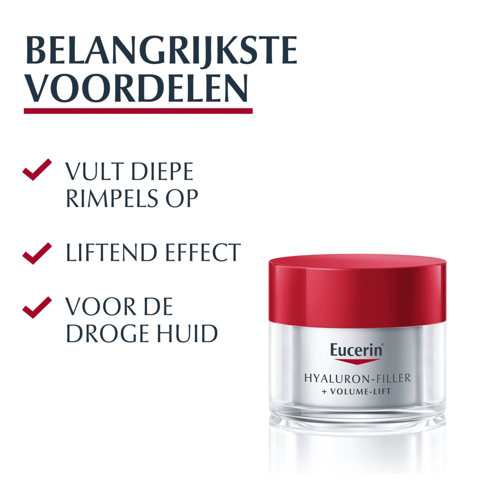 Eucerin Hyaluron-Filler + Volume-Lift Dagcrème SPF 15 Droge Huid Eucerin Hyaluron-Filler + Volume-Lift Dagcrème SPF 15 Droge Huid