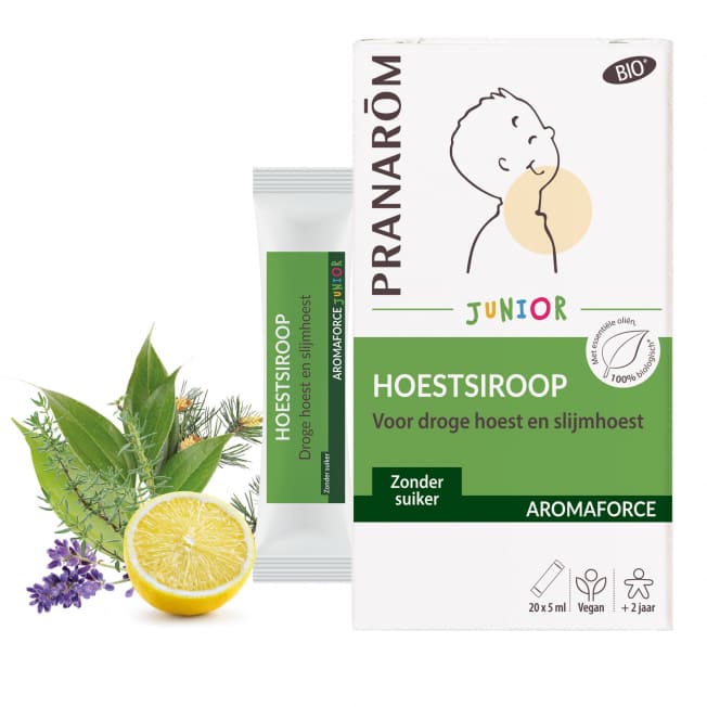 Pranarom Aromaforce Junior Hoestsiroop Zakjes Pranarom Aromaforce Junior Hoestsiroop Zakjes