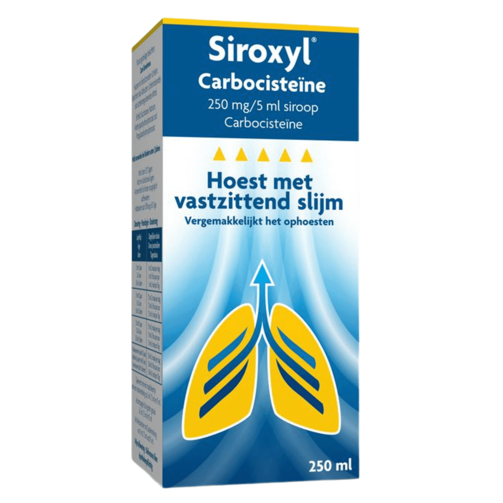 Siroxyl Carbocisteïne 250 mg/5 ml Siroop Siroxyl Carbocisteïne 250 mg/5 ml Siroop