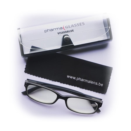 Pharmaglasses Visionblue Leesbril +0.00 Zwart