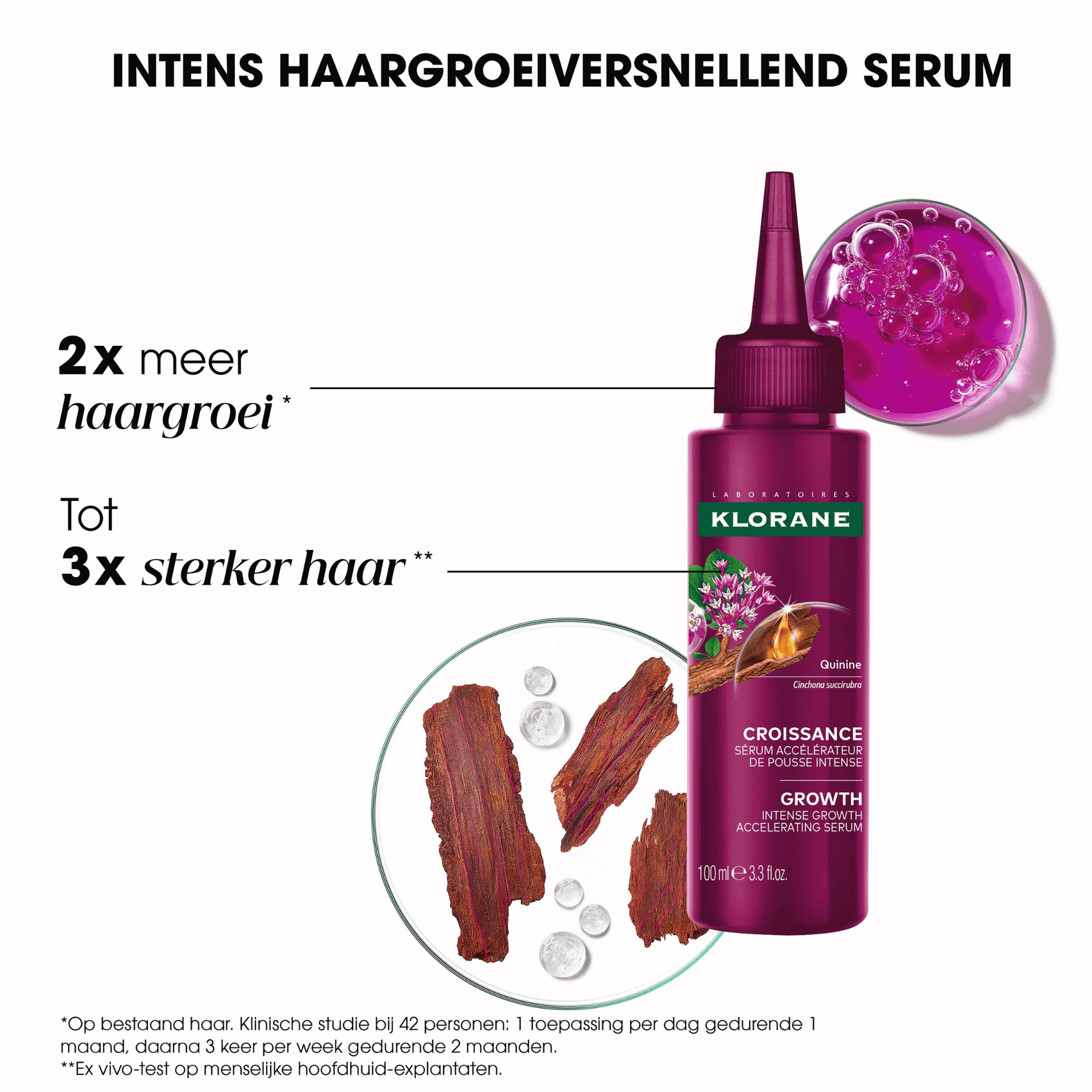 Klorane Quinine Sérum Accélérateur de Pousse Intense