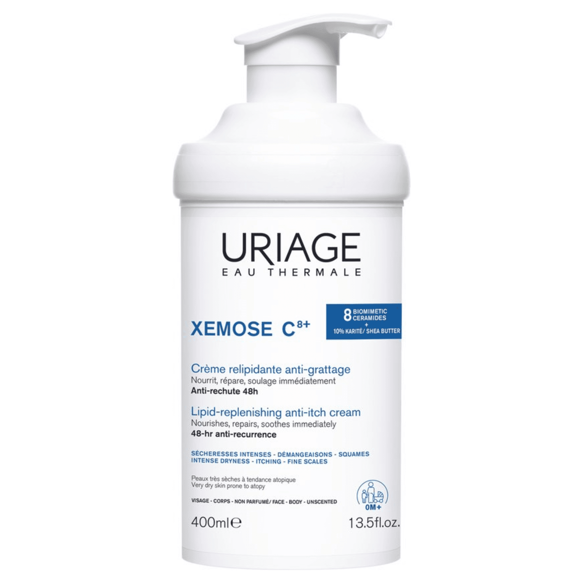 Uriage Xémose C8+ Relipiderende Crème tegen Krabben