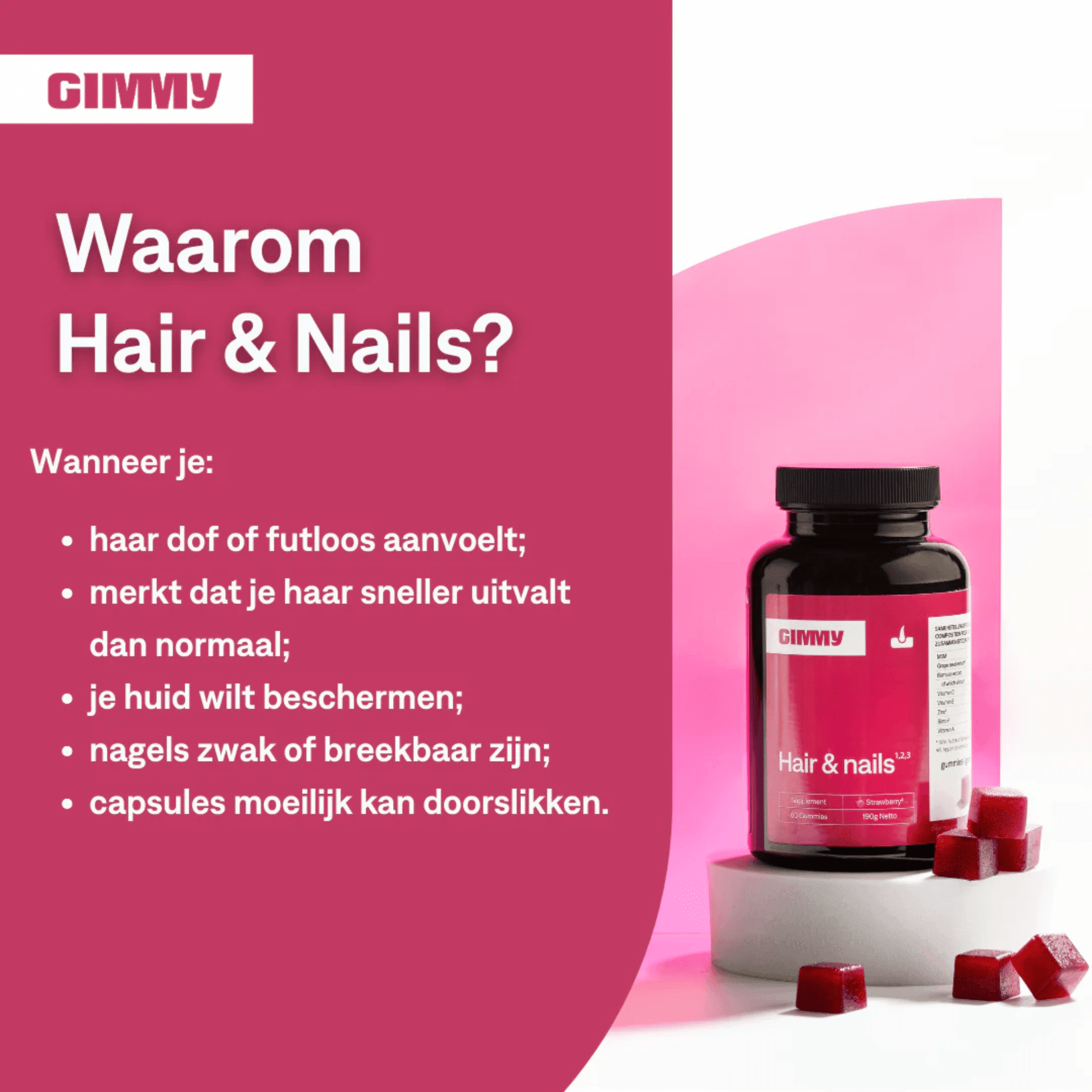 Gimmy Hair & Nails Gommes 60 Gimmy Hair & Nails Gommes 60