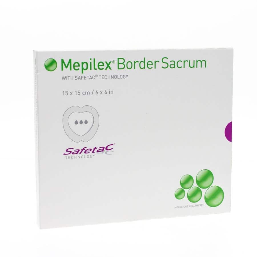Mepilex Border Sacrum Ster 15 cm x 15 cm Mepilex Border Sacrum Ster 15 cm x 15 cm