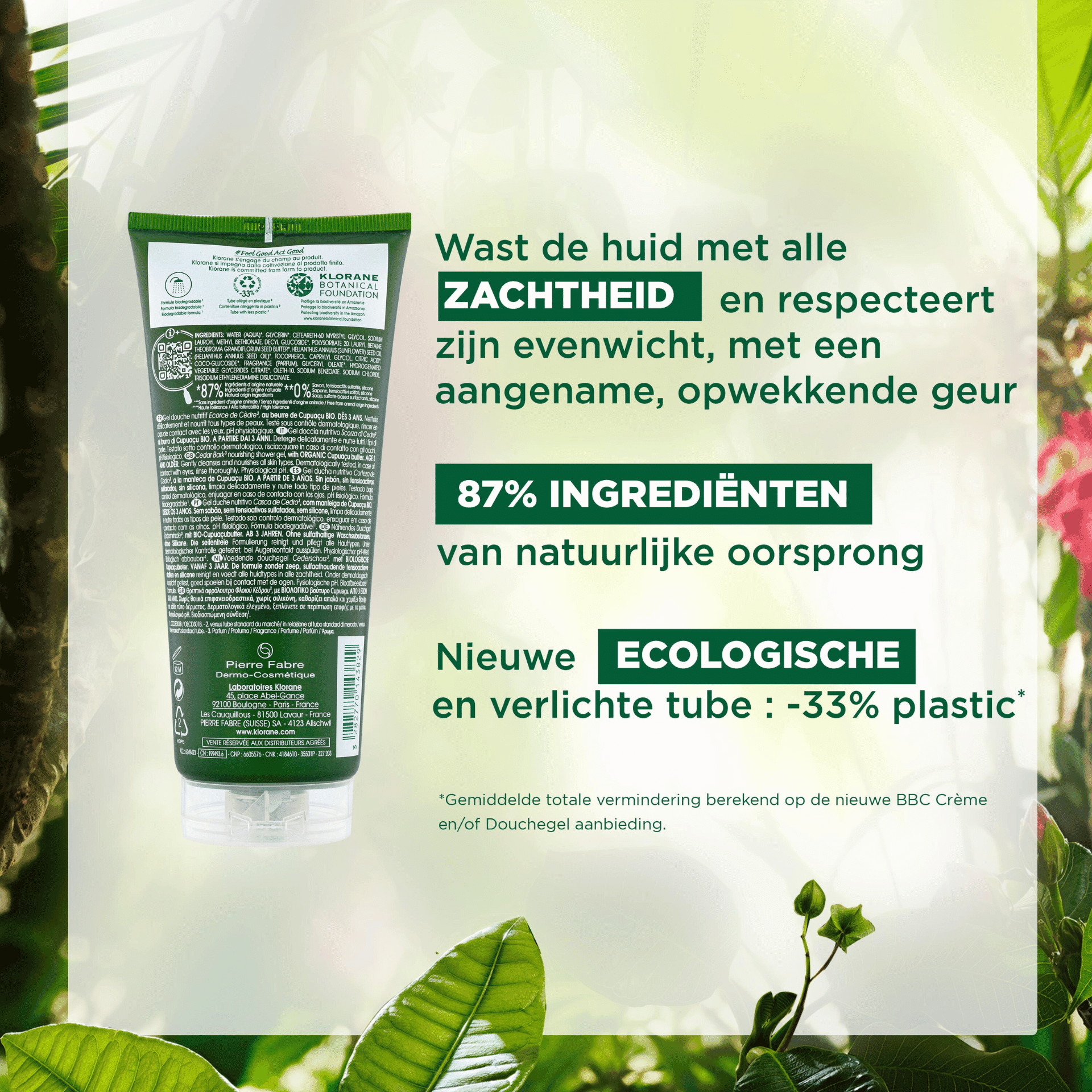 Klorane Voedende Douchegel 200 ml Klorane Voedende Douchegel 200 ml