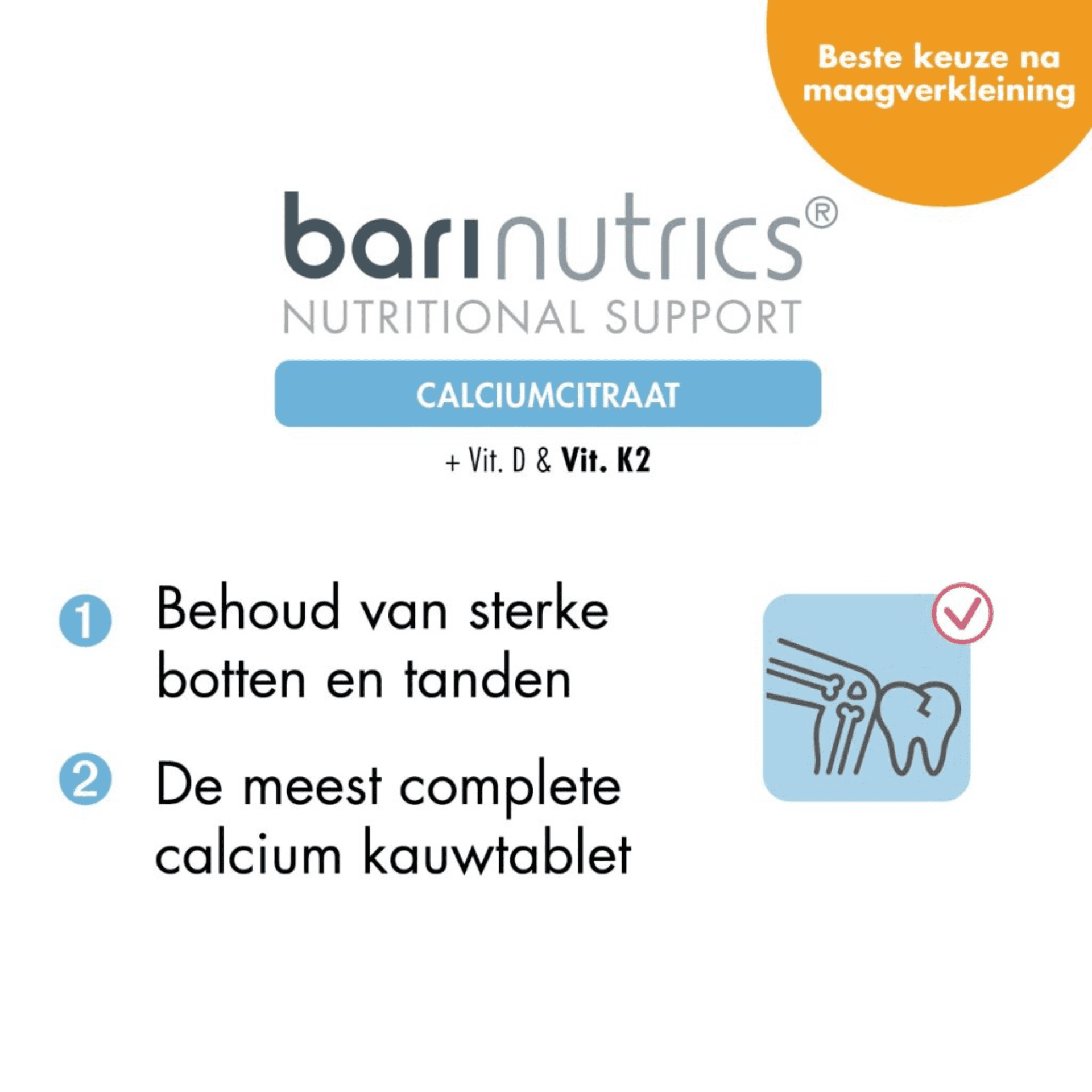 Barinutrics Cirate Calcium+k2 Cerise Comp Croq 90