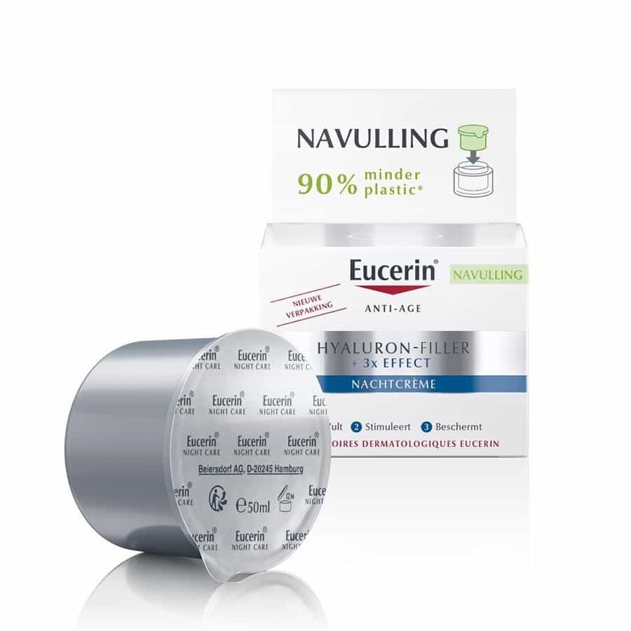 Eucerin Hyaluron-Filler X3 Nachtcrème Navulling Eucerin Hyaluron-Filler X3 Nachtcrème Navulling