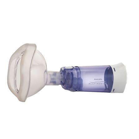 Philips Respironics OptiChamber Diamond Antistatische Voorzetkamer + Groot Masker Philips Respironics OptiChamber Diamond Antistatische Voorzetkamer + Groot Masker