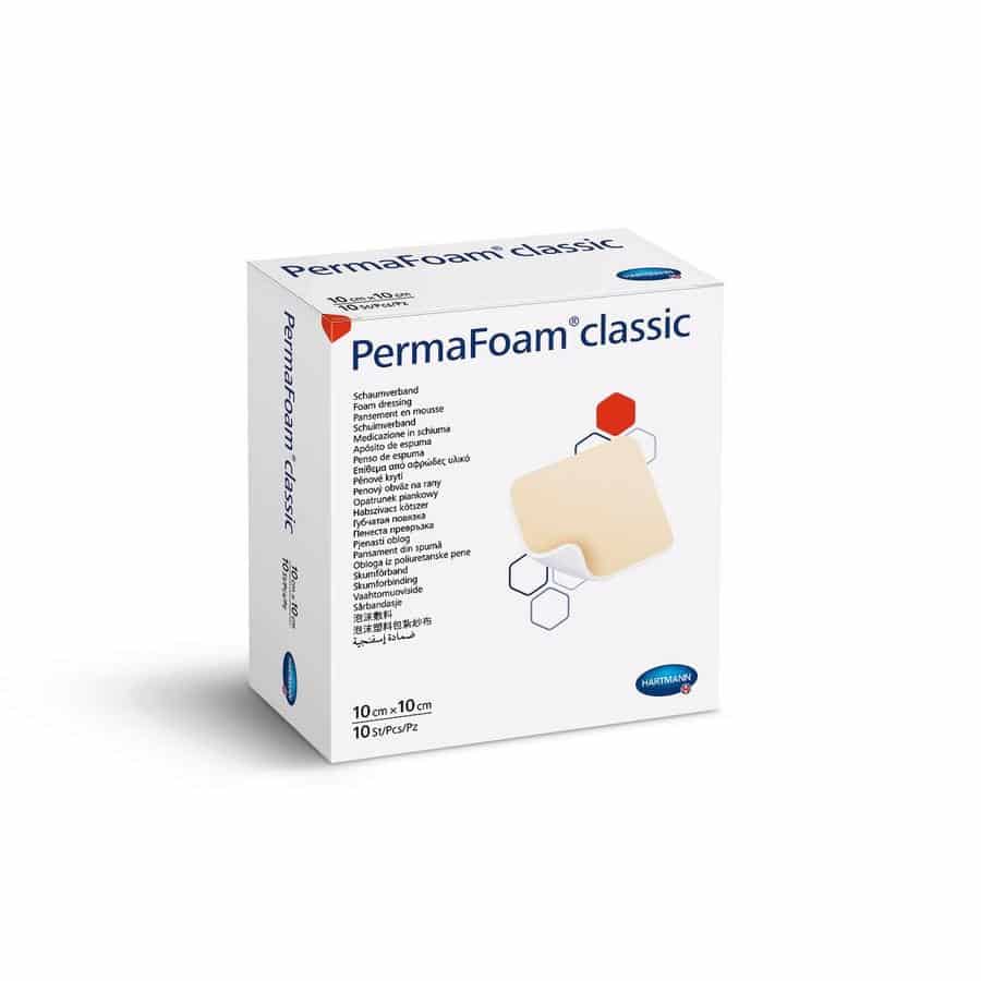 Hartmann Permafoam Schuimverband Classic 10 x 10 cm Hartmann Permafoam Schuimverband Classic 10 x 10 cm