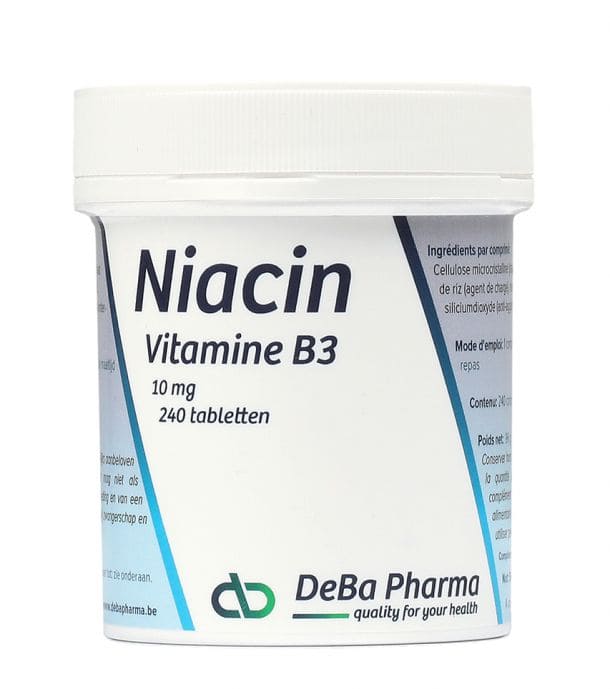 Deba Niacin 10 mg (Vitamine B3)