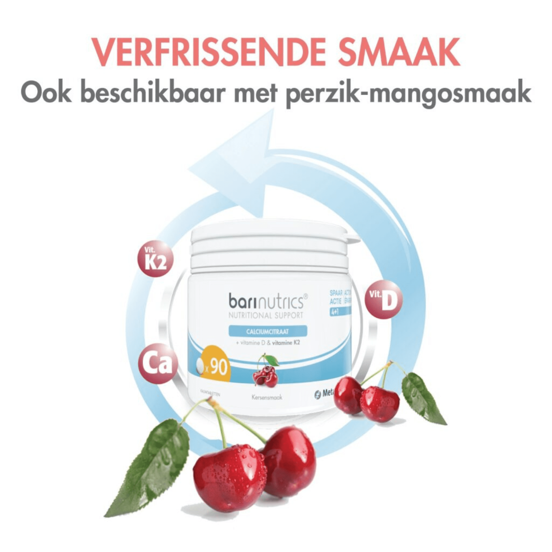 Barinutrics Cirate Calcium+k2 Cerise Comp Croq 90 Barinutrics Cirate Calcium+k2 Cerise Comp Croq 90