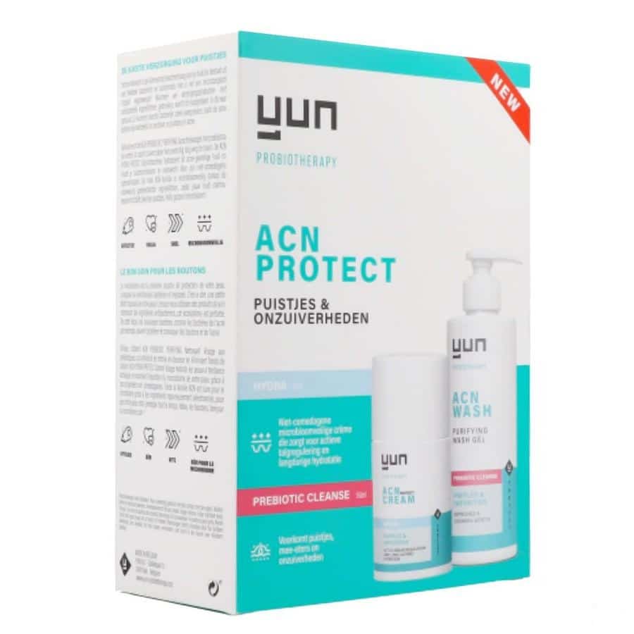 Yun Acn Protect Therapy Face Crème + purifying Wash Yun Acn Protect Therapy Face Crème + purifying Wash